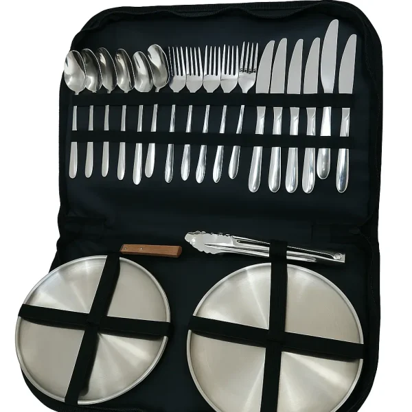 ست استیل کمپینگ ۶ نفره با کیف