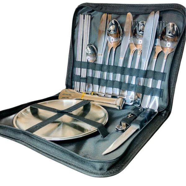 ست استیل 6 نفره سفری